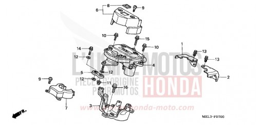 AMMORTIZZATORE STERZO CBR1000RR5 di 2005